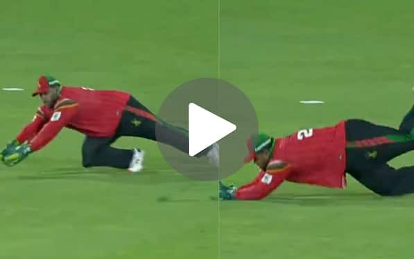 [Watch] Azam Khan Takes A Screamer With A Full-Stretched Dive Behind Stumps In CPL 2024